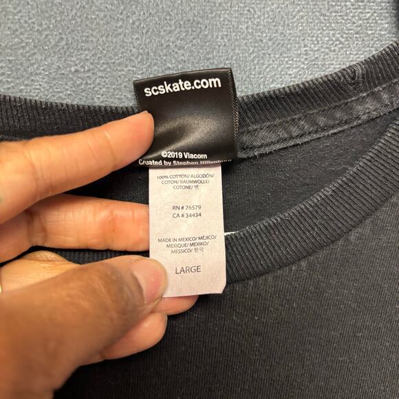 Santa Cruz Sponge Bob Shirt Nickelodeon Double Sided Skater Grunge Patrick Star - Picture 7 of 10